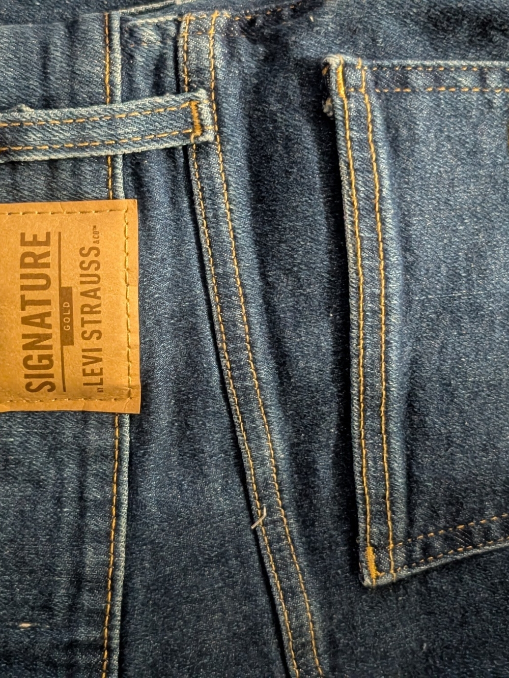 Levi Strauss Signature Gold Women’s Dark Blue Wide-Leg Jeans W27 4 - Picture 3 of 3